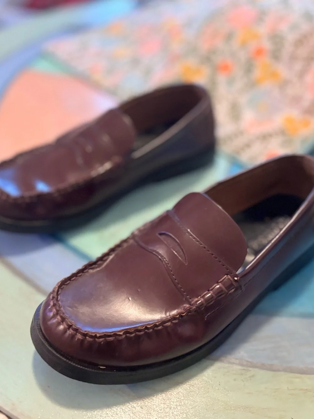 Sperry Top-Sider brown leather loafers size US 5.5 #preppy #classic